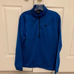 Nike Dri Fit Half Zip Sweatshirt, Blue, Men’s Med